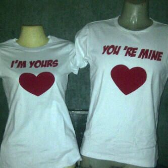 Couples Crew Neck Plain and Patterned T-shirt black - Image 3